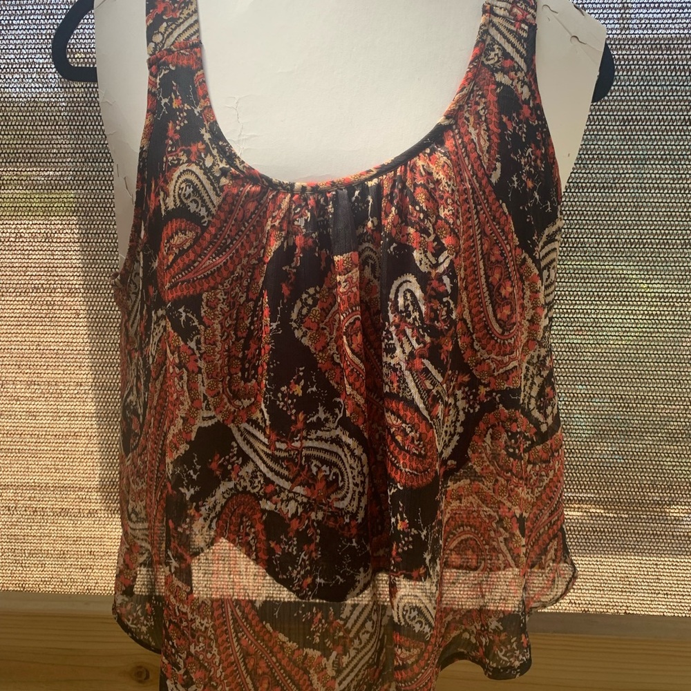Forever21 crop tank top shirt, size large , fits med well.